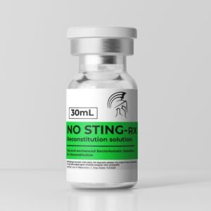 NO STING-Rx: (Glycerol-enhanced Bacteriostatic Solution): 30mL